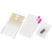 RT-SO04EC9/CG [グリッターシェル クリア シャンパンゴールド Xperia A用]