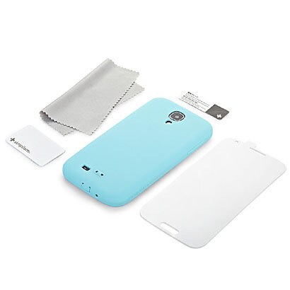 抗菌シリコンケースセット ブルー Galaxy S4用 TR-SCGXS4-BLJ