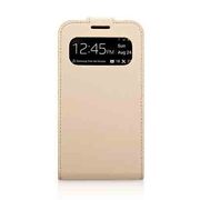 バーチカルフリップスタイルケース ベージュ Galaxy S4用 TR-VFGXS4-BG