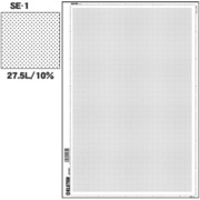 SE-1 [スクリーントーン デリータースクリーン アミ点 27.5L 10％]