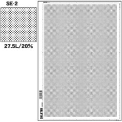 スクリーントーン デリータースクリーン アミ点 27.5L 20％ SE-2
