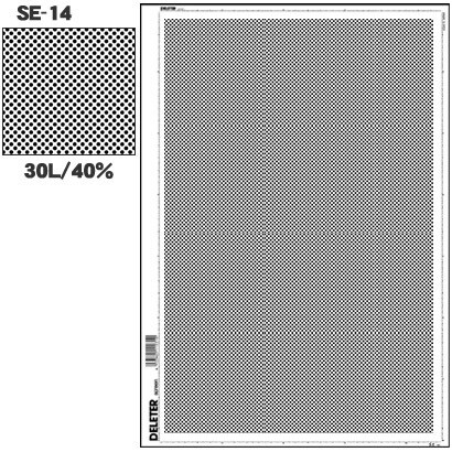 スクリーントーン デリータースクリーン アミ点 30L 40％ SE-14