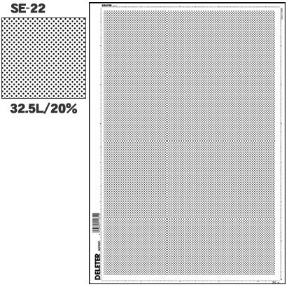 スクリーントーン デリータースクリーン アミ点 32.5L 20％ SE-22
