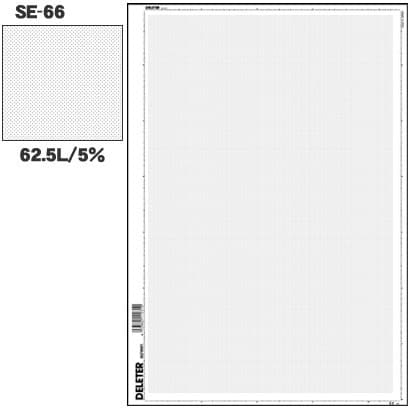 スクリーントーン デリータースクリーン アミ点 62.5L 5％ SE-66