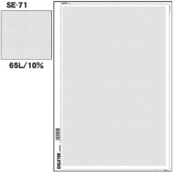 スクリーントーン デリータースクリーン アミ点 65L 10％ SE-71