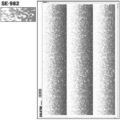 スクリーントーン デリータースクリーン グラデ 3列 SE-982