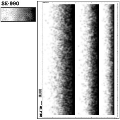 スクリーントーン デリータースクリーン グラデ 3列 SE-990