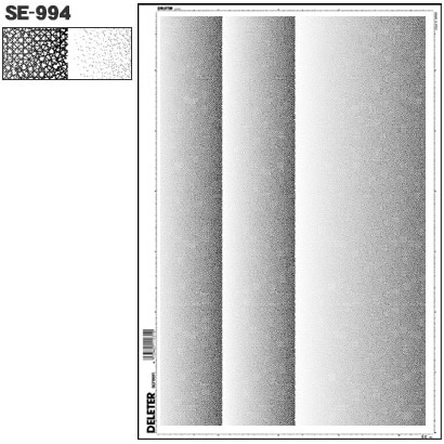 スクリーントーン デリータースクリーン グラデ カケアミ 3列 SE-994