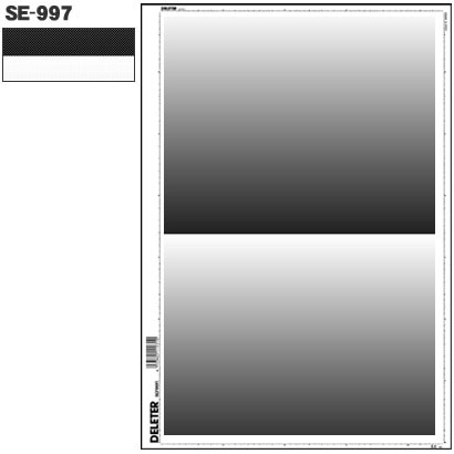 スクリーントーン デリータースクリーン グラデ 60L 0-90％ 2段 SE-997