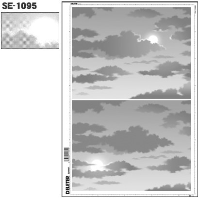スクリーントーン デリータースクリーン 空 雲 60L SE-1095
