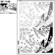 スクリーントーン デリータースクリーン 花柄 SE-1149