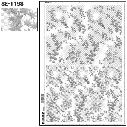 スクリーントーン デリータースクリーン 花柄 SE-1198