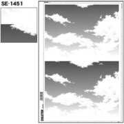SE-1451 [スクリーントーン デリータースクリーン 柄 雲]