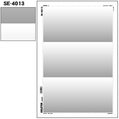 スクリーントーン デリータースクリーン グラデ 65L 0-50％ 3段 SE-4013