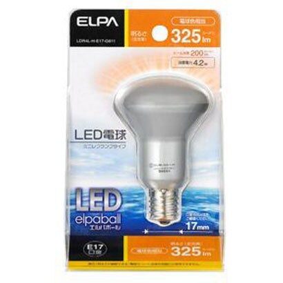 LDR4L-H-E17-G611 [LED電球 E17口金 電球色 325lm LED elpaball（エルパボール）]