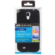 ブラック PG-SC04E12BK GALAXYS4用シリコンケース