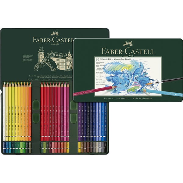 水彩色鉛筆 60色セット 六角軸 117560 Castell アルブレヒト デューラー