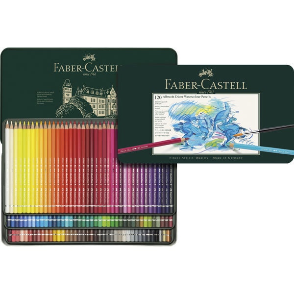 水彩色鉛筆 120色セット 六角軸 117511 Castell アルブレヒト デューラー
