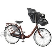 子供乗せ自転車 ふらっか~ずプリミヤ 3人乗り対応 前22/後26型 内装3段変速 ダークブラウニー FRDXP263H