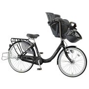 子供乗せ自転車 ふらっか~ずプリミヤ 3人乗り対応 前22/後26型 内装3段変速 マットブラック FRDXP263H