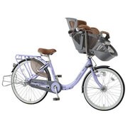 子供乗せ自転車 ふらっか~ずプリミヤ 3人乗り対応 前22/後26型 内装3段変速 オーキッドパープル FRDXP263H