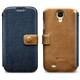GALAXY S4 マステージ デニムビンテージポケットダイアリー