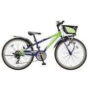 子ども用自転車 クロスファイヤージュニア 点灯虫/CIデッキ 26型 外装7段変速 ブルー＆グリーン CF67T3
