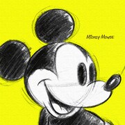 ファブリックパネル ミッキー dsn-0012-vv