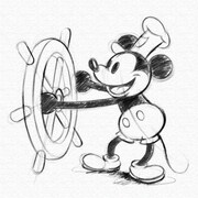 ファブリックパネル ミッキー dsn-0143-vv