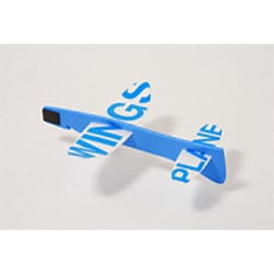 ヨドバシ Com アオゾラ スチレンペーパー飛行機 ウイングスプレーン ブルー 通販 全品無料配達