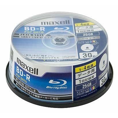 データ用ブルーレイディスクBD-R PLAIN STYLE  1～4倍速対応 BR25PPLWPB.30SP