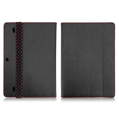 Leather Roll Stand Case for docomo dtab 01 ブラック BM-DTABFLRO/BK