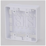モール用ボックス 2口 白 00-4281