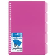 バインダー付属品・B5インデックス(5段)・ピンク JHP02P