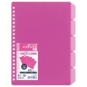 バインダー付属品・A5インデックス(5段)・ピンク JHP01P