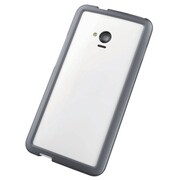 au HTC J One HTL22用ソフトバンパー ブラック PA-HTL22UBBK