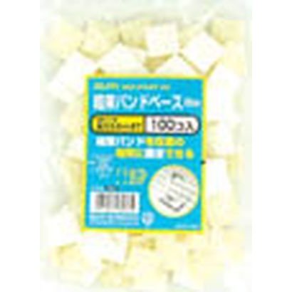 結束バンドベース バンド幅3.6mm 100個入り ホワイト KBB-2100P(W)