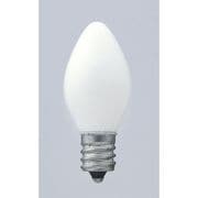 白熱電球 ローソク球 E12口金 100V 7W形 23mm径 ホワイト G-1107H(W)
