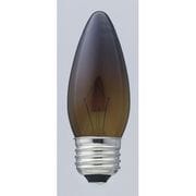 白熱電球 シャンデリア球 E26口金 100~110V 40W形 37mm径 アンバー G-61H(AM)