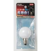 白熱電球 ミニボール球 E17口金 110V 5W形 40mm径 ホワイト G-L8002H(W)