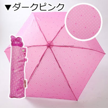 マイメロディ ディープピンク キャラクター折りたたみ傘