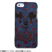 カスタムカバーiPhone5ファブリック [ドットミッキー]