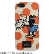 カスタムカバーiPhone5ファブリック [ミニー&子猫]