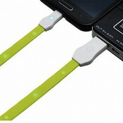 MicroUSB光るケーブル緑 MS-MU60-GR