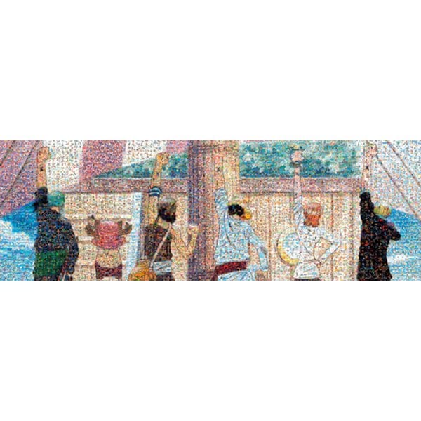950-27 ワンピース モザイクアート 仲間の印 [ジグソーパズル 950（954）ピース（完成サイズ：34×102cm）]