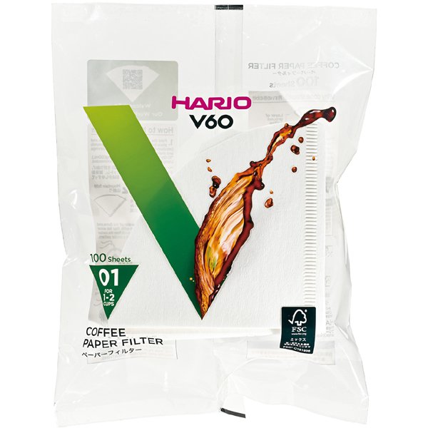 VCF-01-100W [V60用ペーパーフィルター 01W 100枚 白]