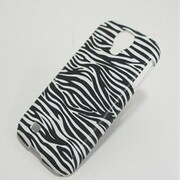 GALAXY S4 SC-04E対応 レザーケース ゼブラF・BK