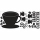 コーヒーカップチョークボード RMK1314GM