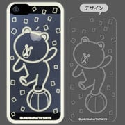 フラッシュフィルムiPhone5LINE ブラウン 玉乗り