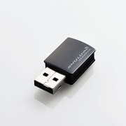 無線LANアダプタ 300Mbps 11n 小型 ブラック LAN-W300NU2SBE